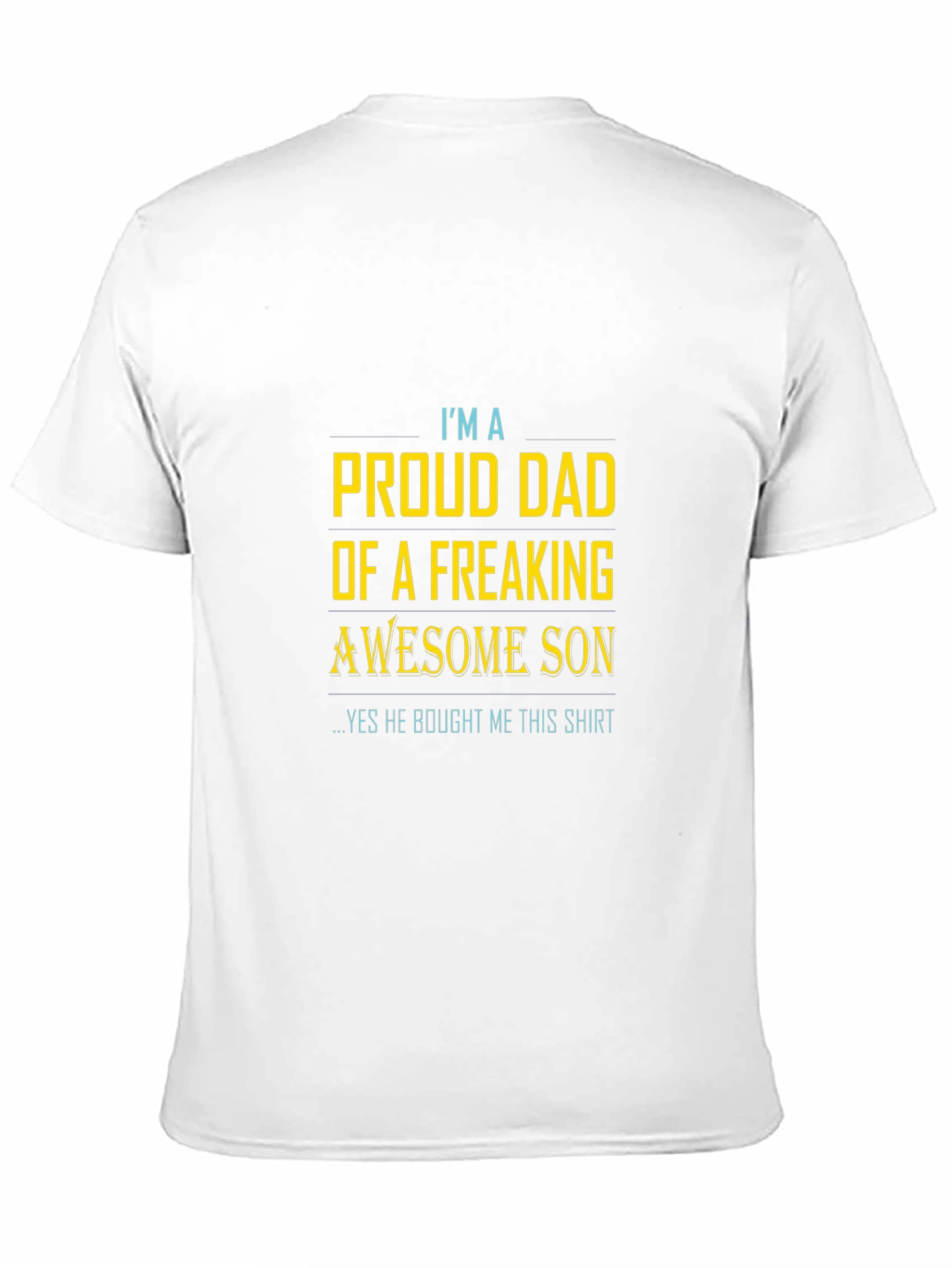 Proud Dad of Awesome Son T-Shirt - Gift from Son