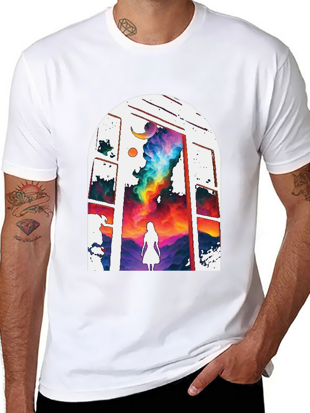 Mystic Window Graphic Tee - Dreamscape T-Shirt