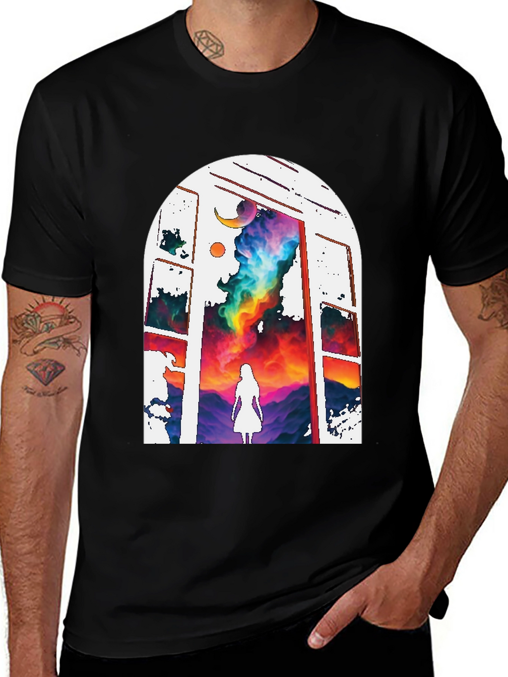 Mystic Window Graphic Tee - Dreamscape T-Shirt