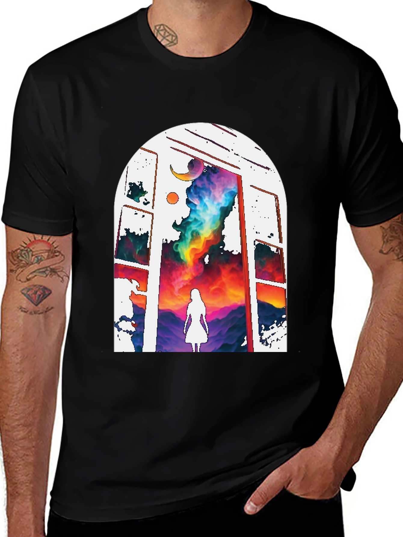 Mystic Window Graphic Tee - Dreamscape T-Shirt