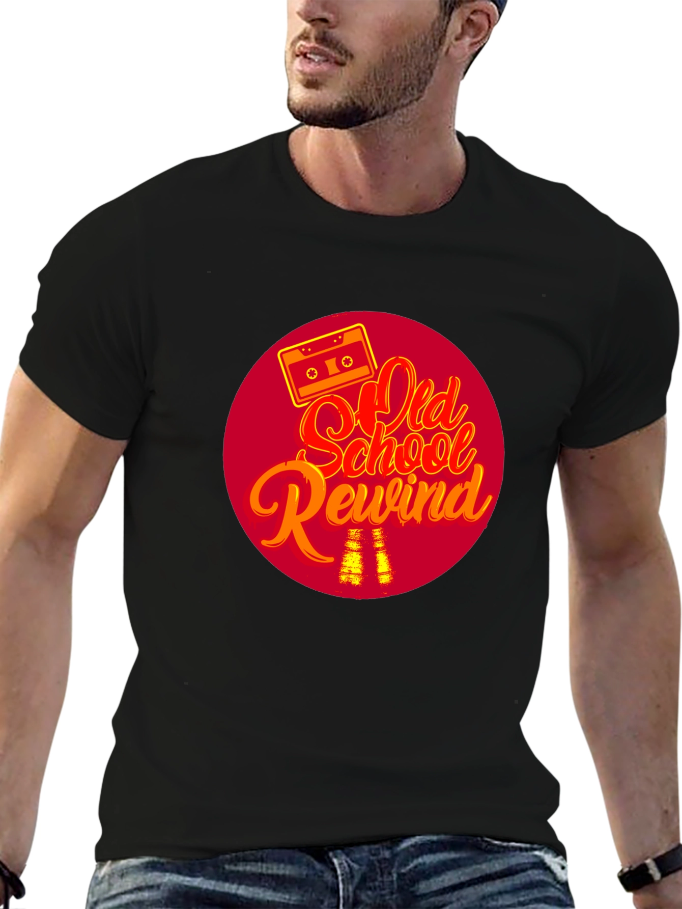 Retro Old School Rewind Graphic Tee