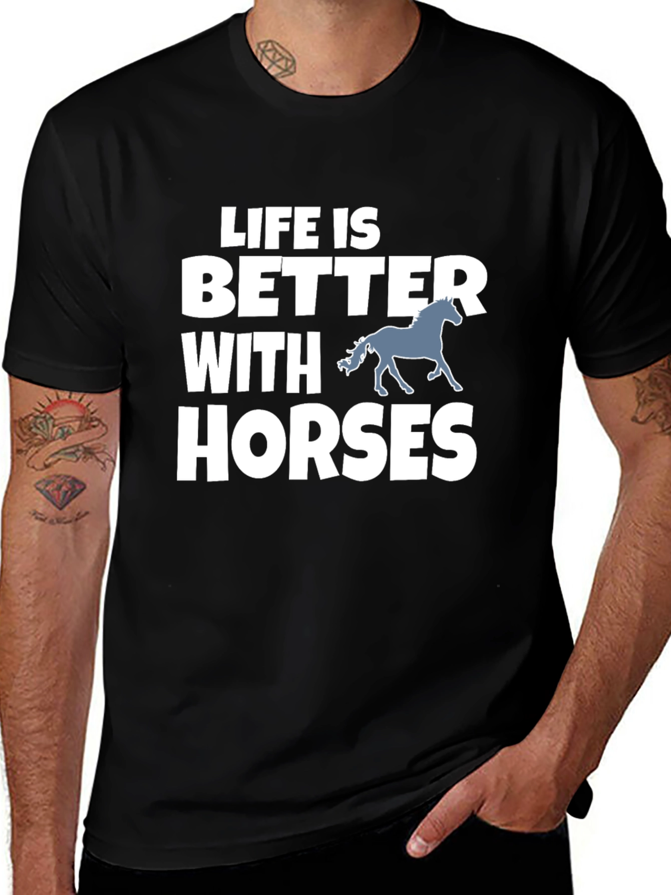 Life is Better with Horses Graphic Tee