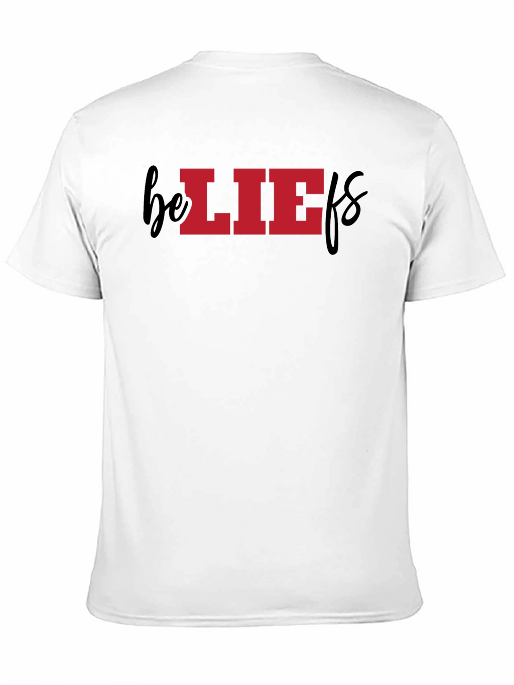 Beliefs Graphic Tee - Red/Black Cotton Blend