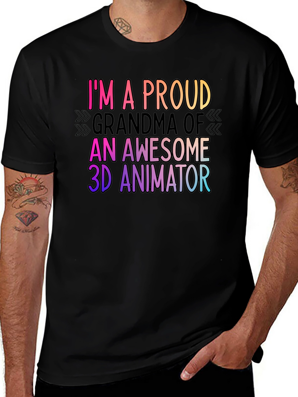 Proud Grandma 3D Animator T-Shirt