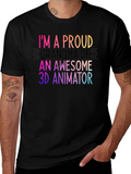 Proud Grandma 3D Animator T-Shirt