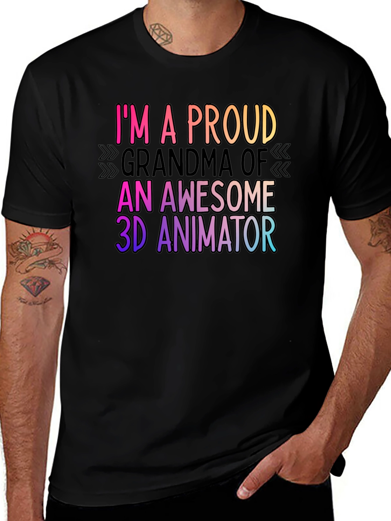 Proud Grandma 3D Animator T-Shirt