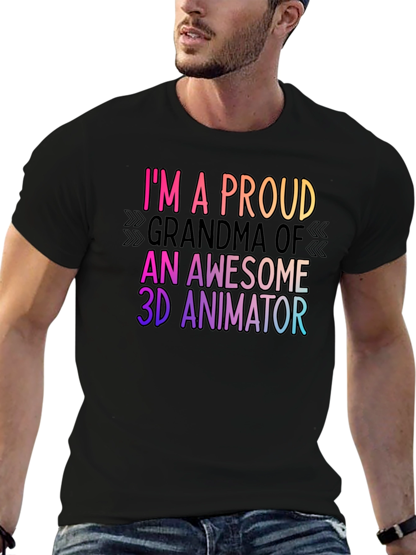 Proud Grandma 3D Animator T-Shirt