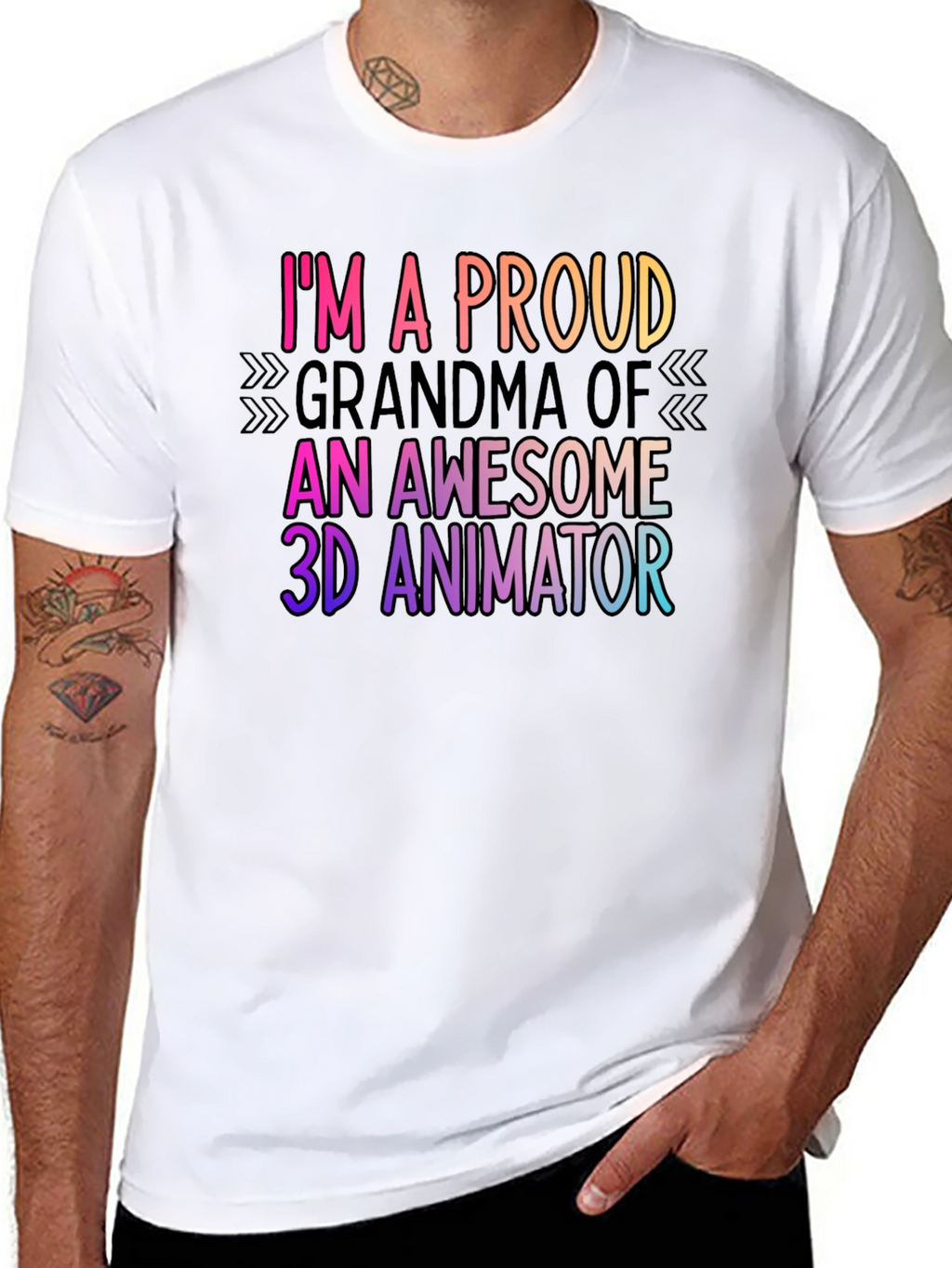 Proud Grandma 3D Animator T-Shirt