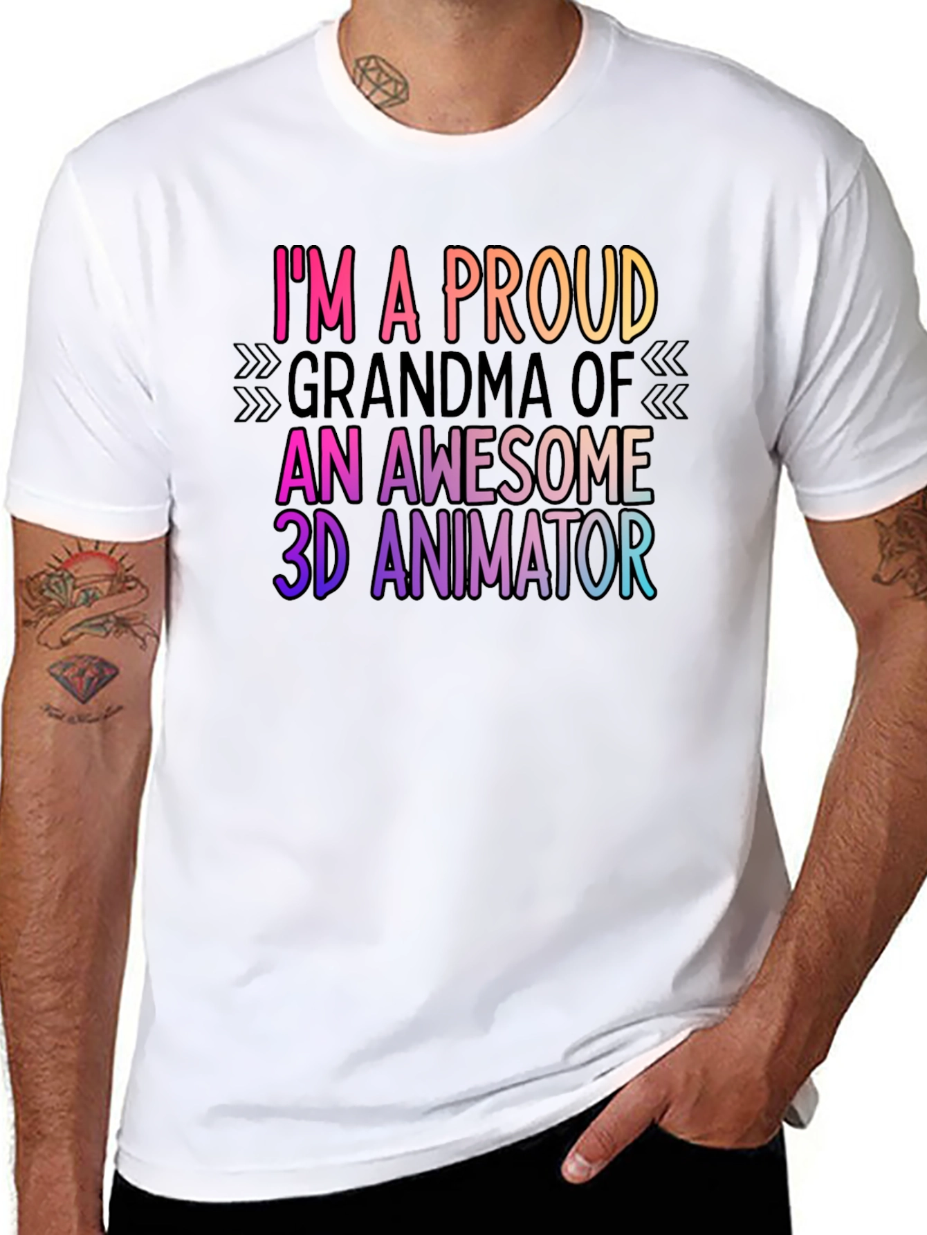 Proud Grandma 3D Animator T-Shirt