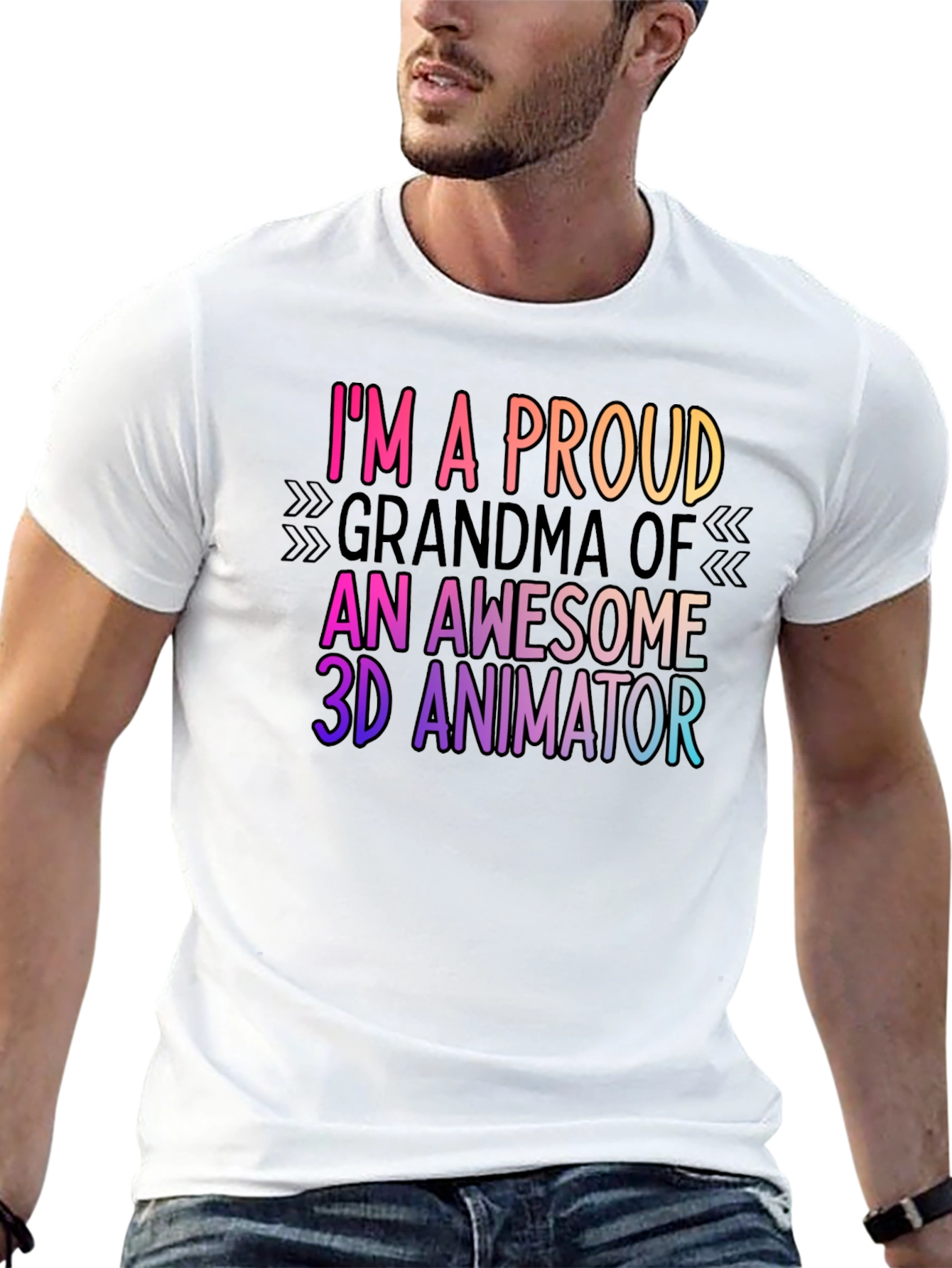 Proud Grandma 3D Animator T-Shirt