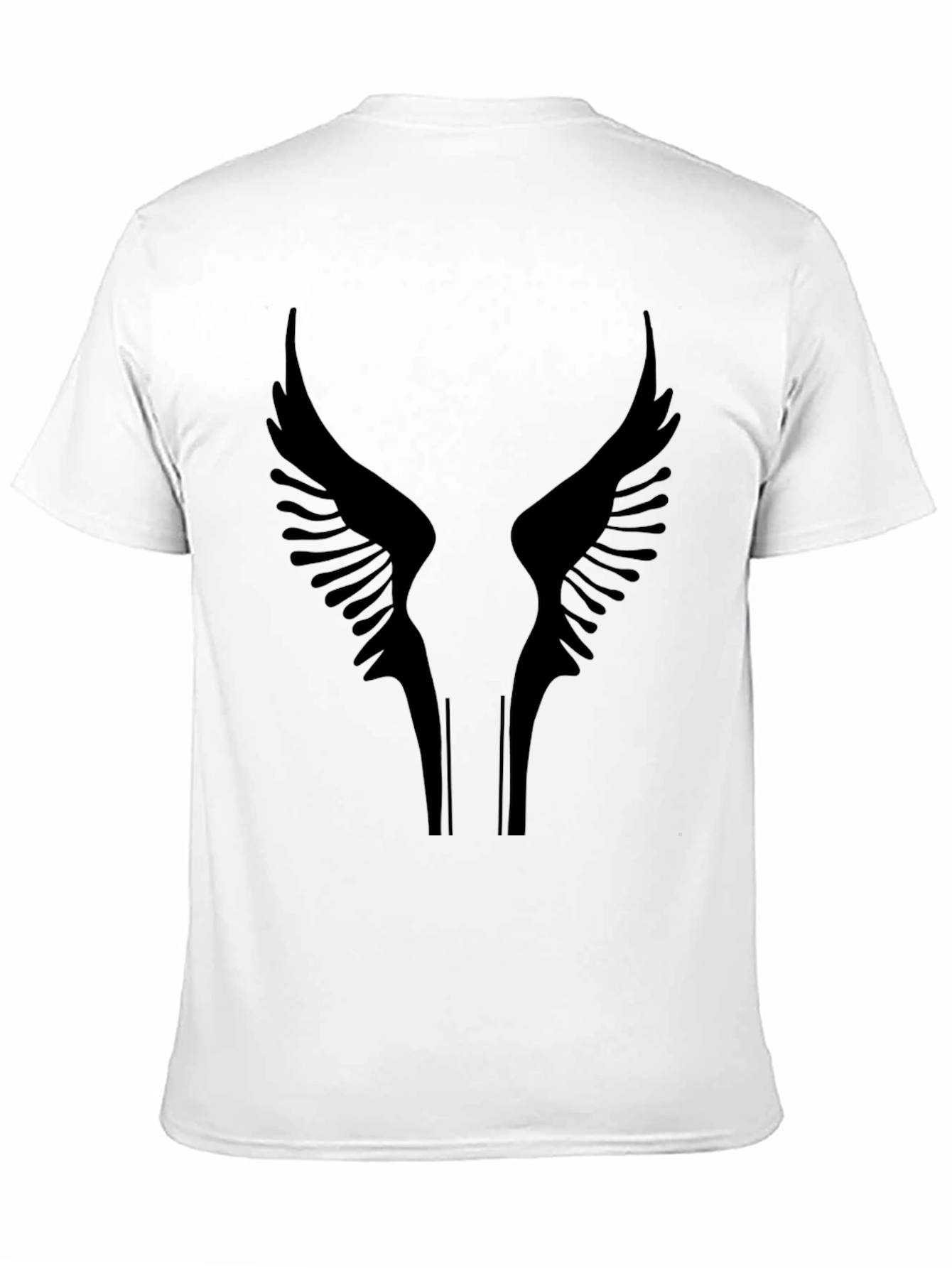 Black Wings Graphic Tee - Stylish Mens T-Shirt