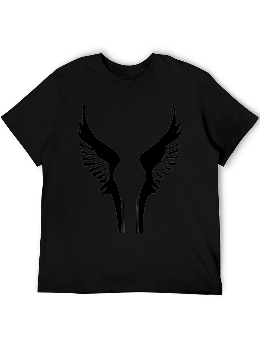 Black Wings Graphic Tee - Stylish Mens T-Shirt