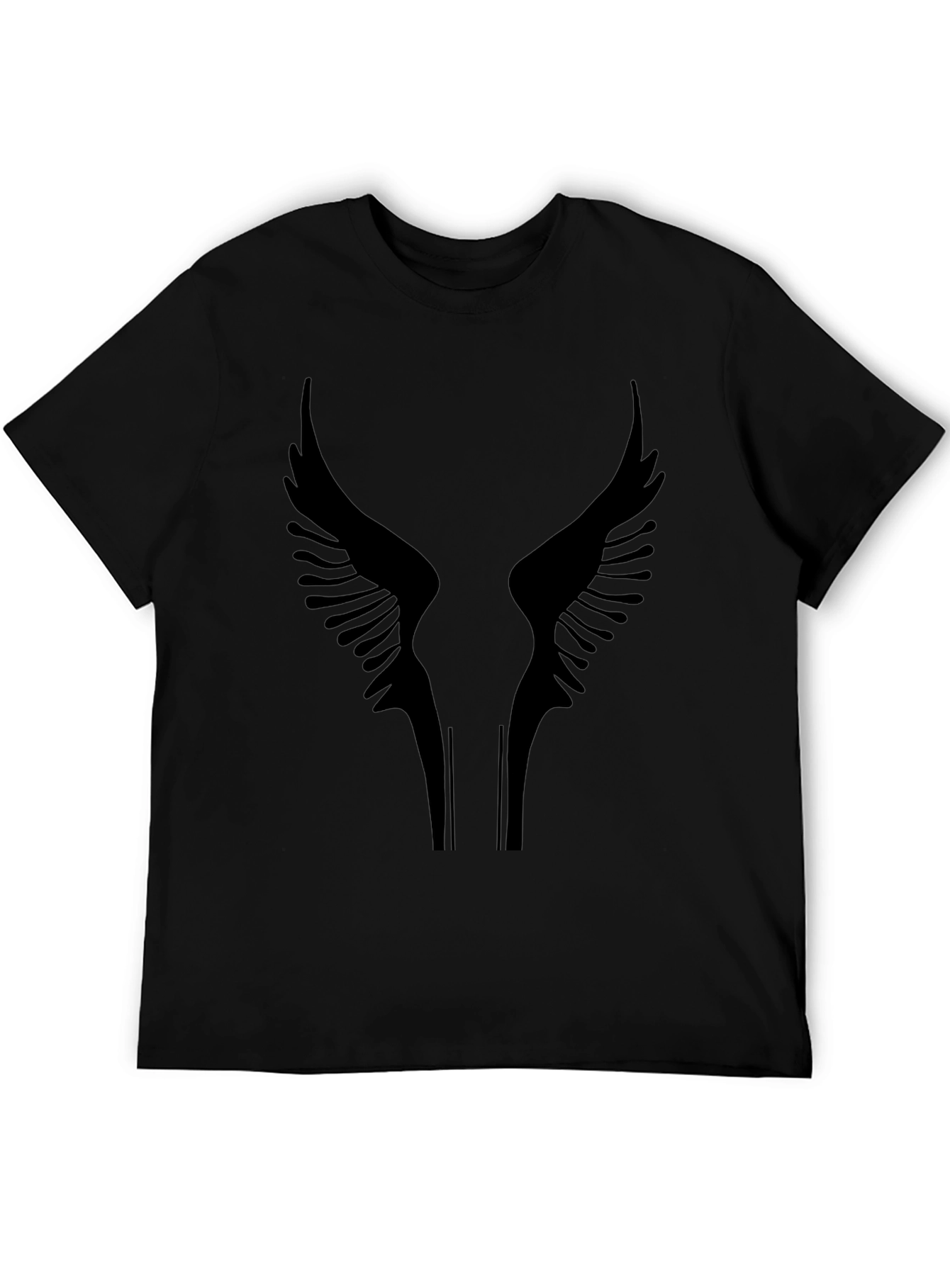 Black Wings Graphic Tee - Stylish Mens T-Shirt