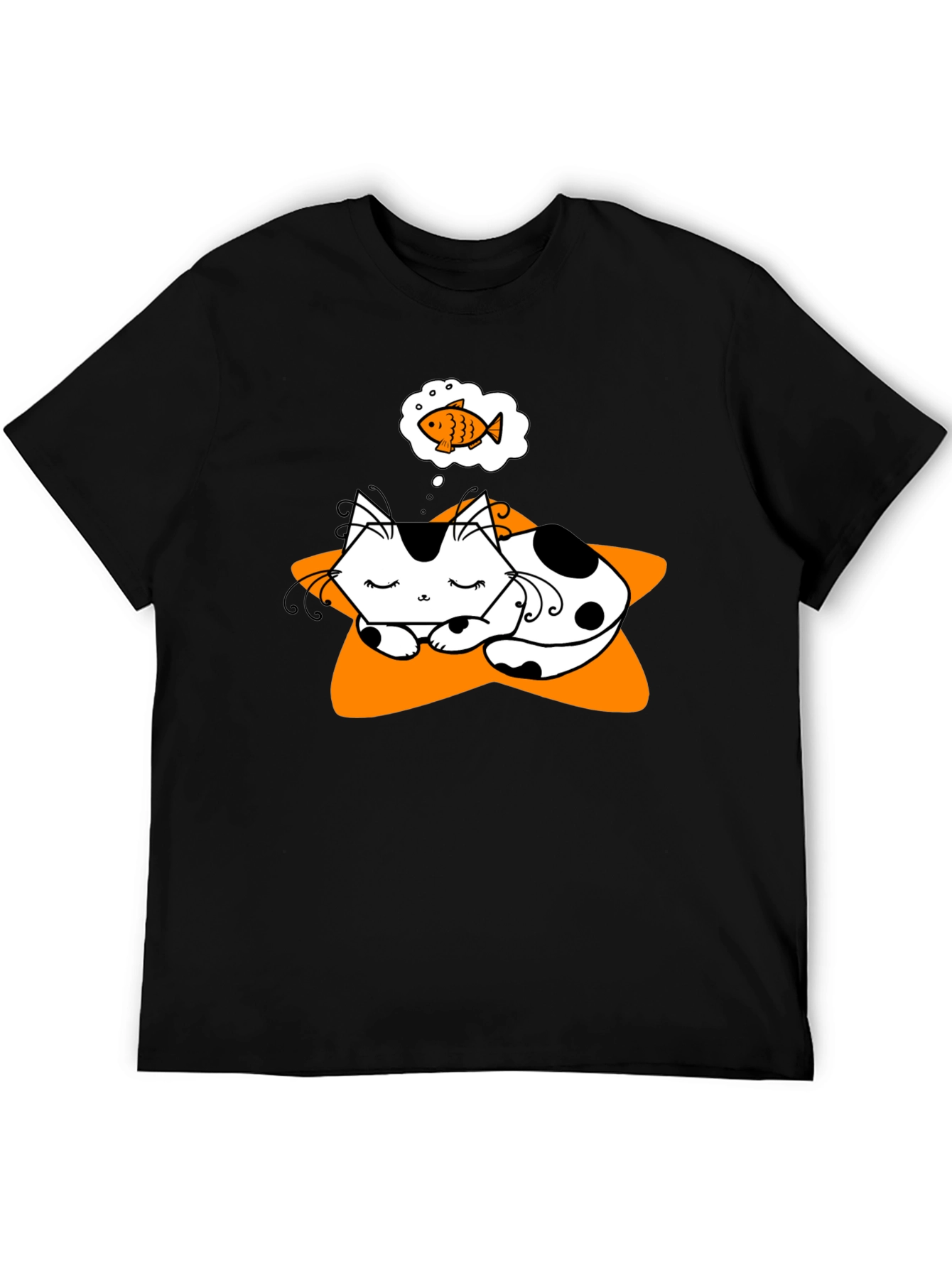 Dreaming Cat T-Shirt - Cute Graphic Tee