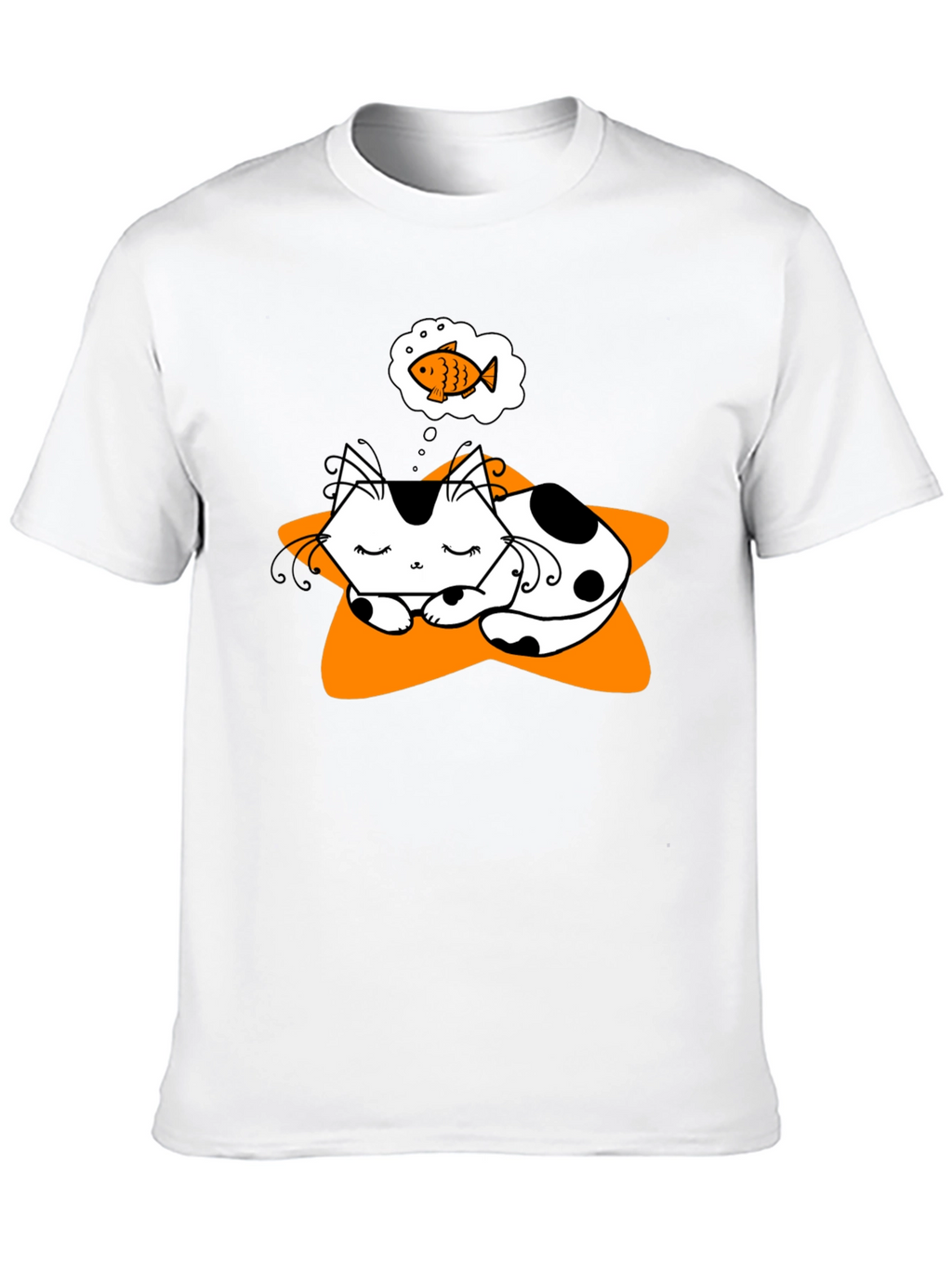 Dreaming Cat T-Shirt - Cute Graphic Tee