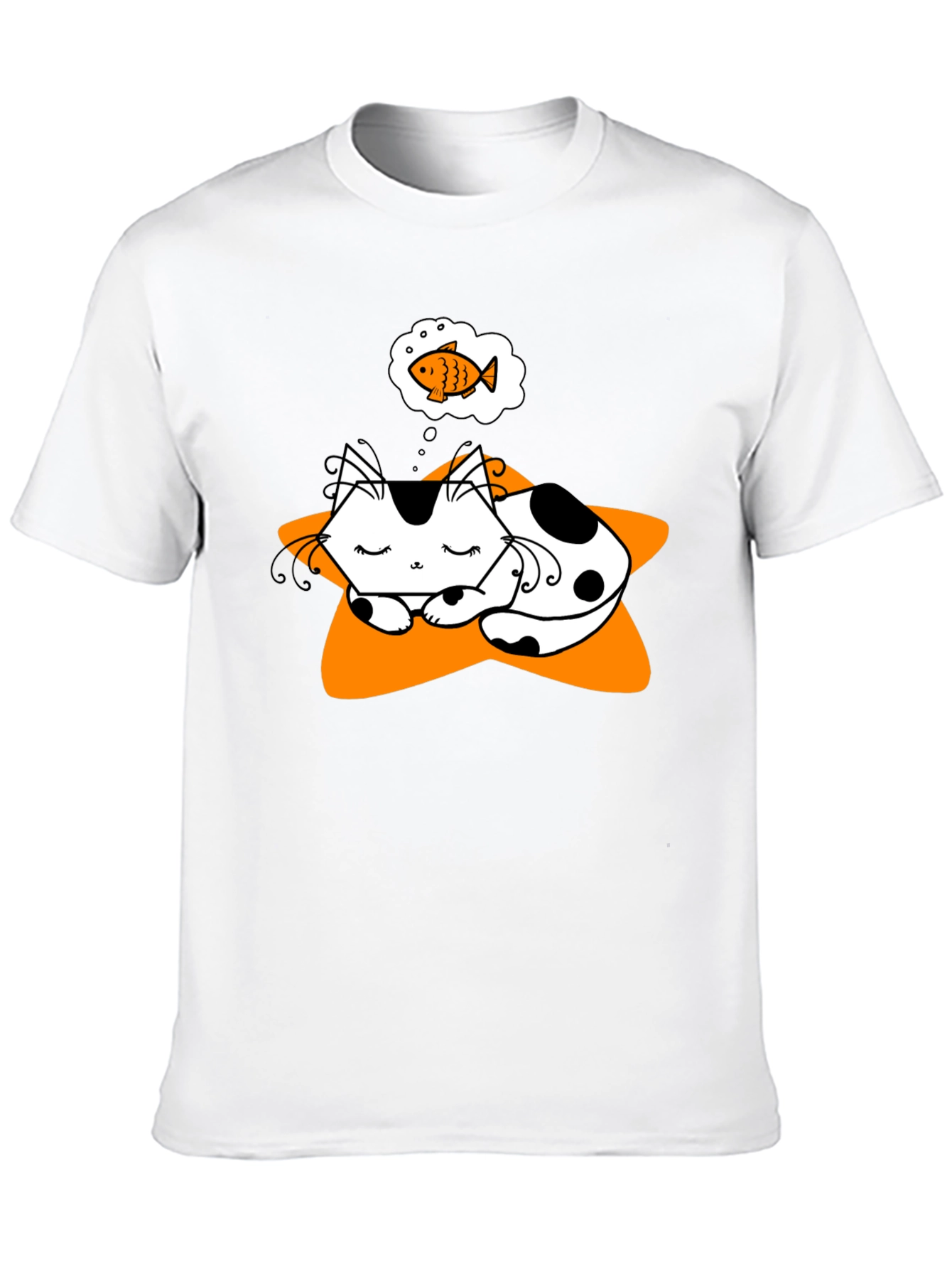 Dreaming Cat T-Shirt - Cute Graphic Tee