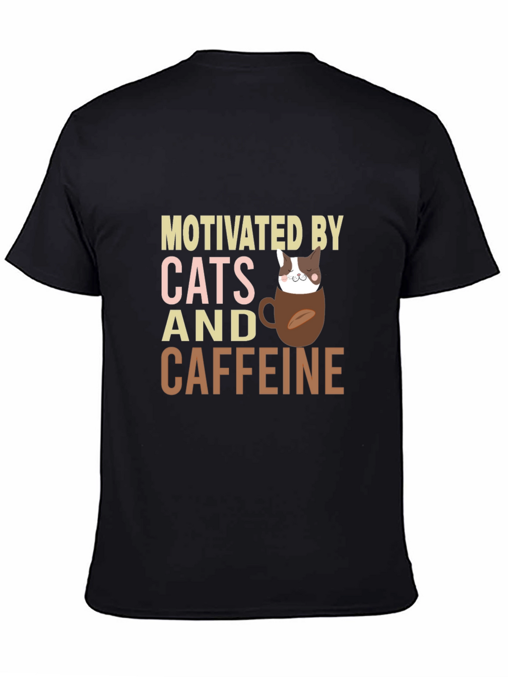 Motivated By Cats and Caffeine T-Shirt
