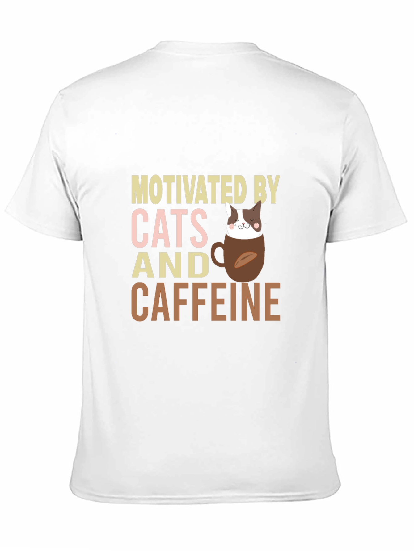 Motivated By Cats and Caffeine T-Shirt