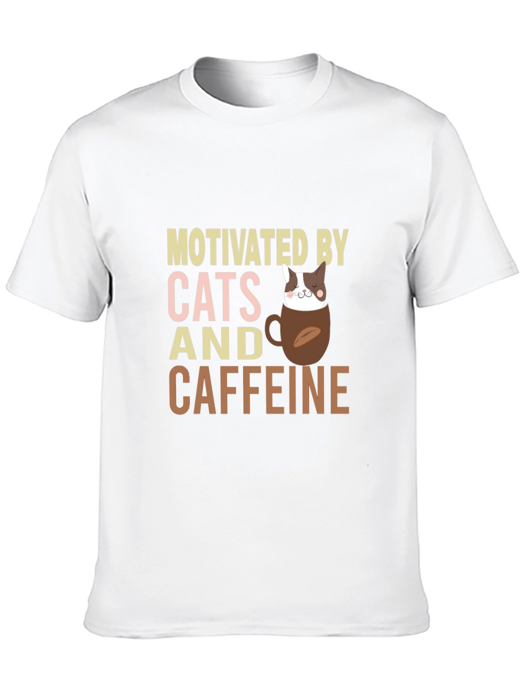 Motivated By Cats and Caffeine T-Shirt