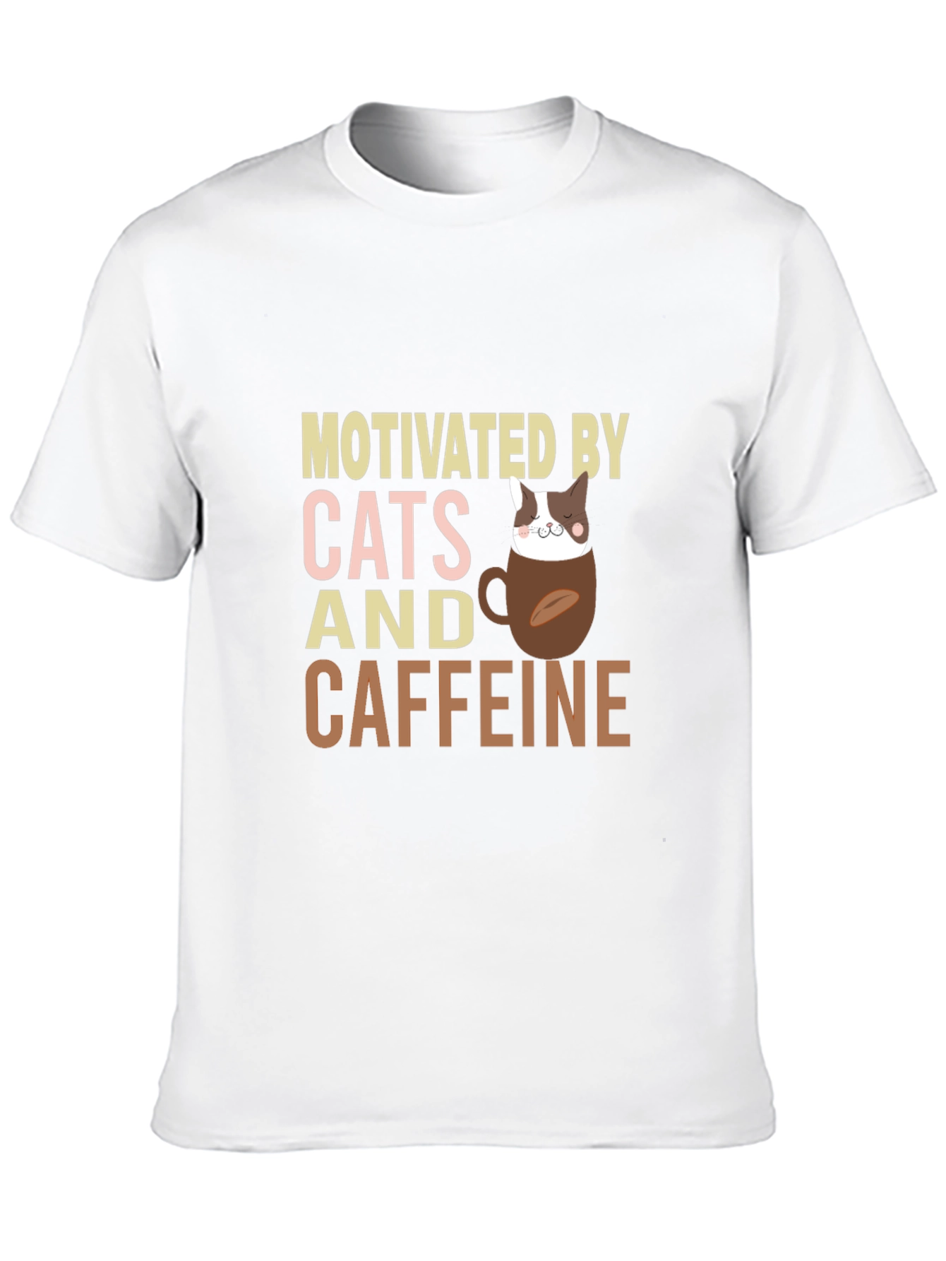 Motivated By Cats and Caffeine T-Shirt