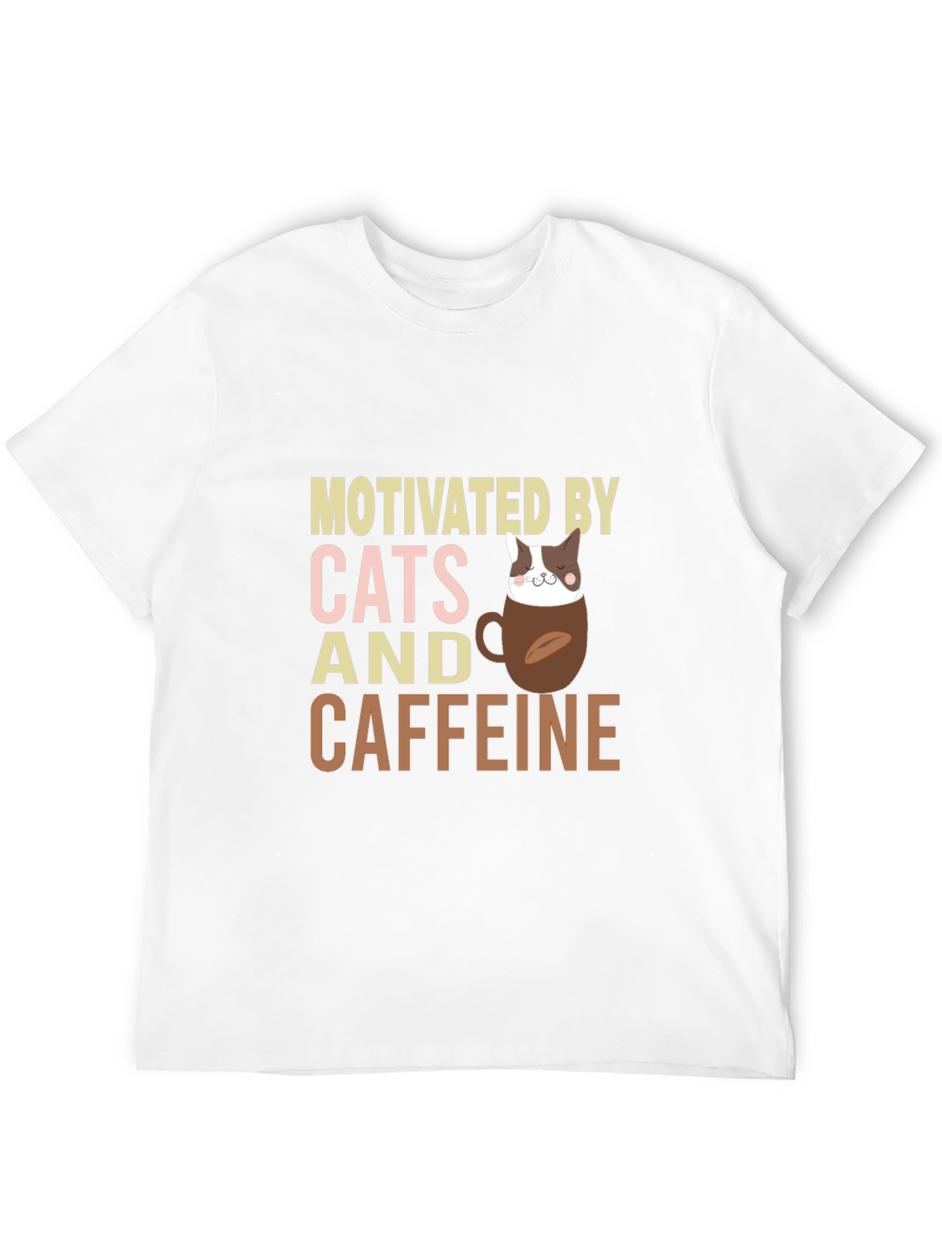 Motivated By Cats and Caffeine T-Shirt