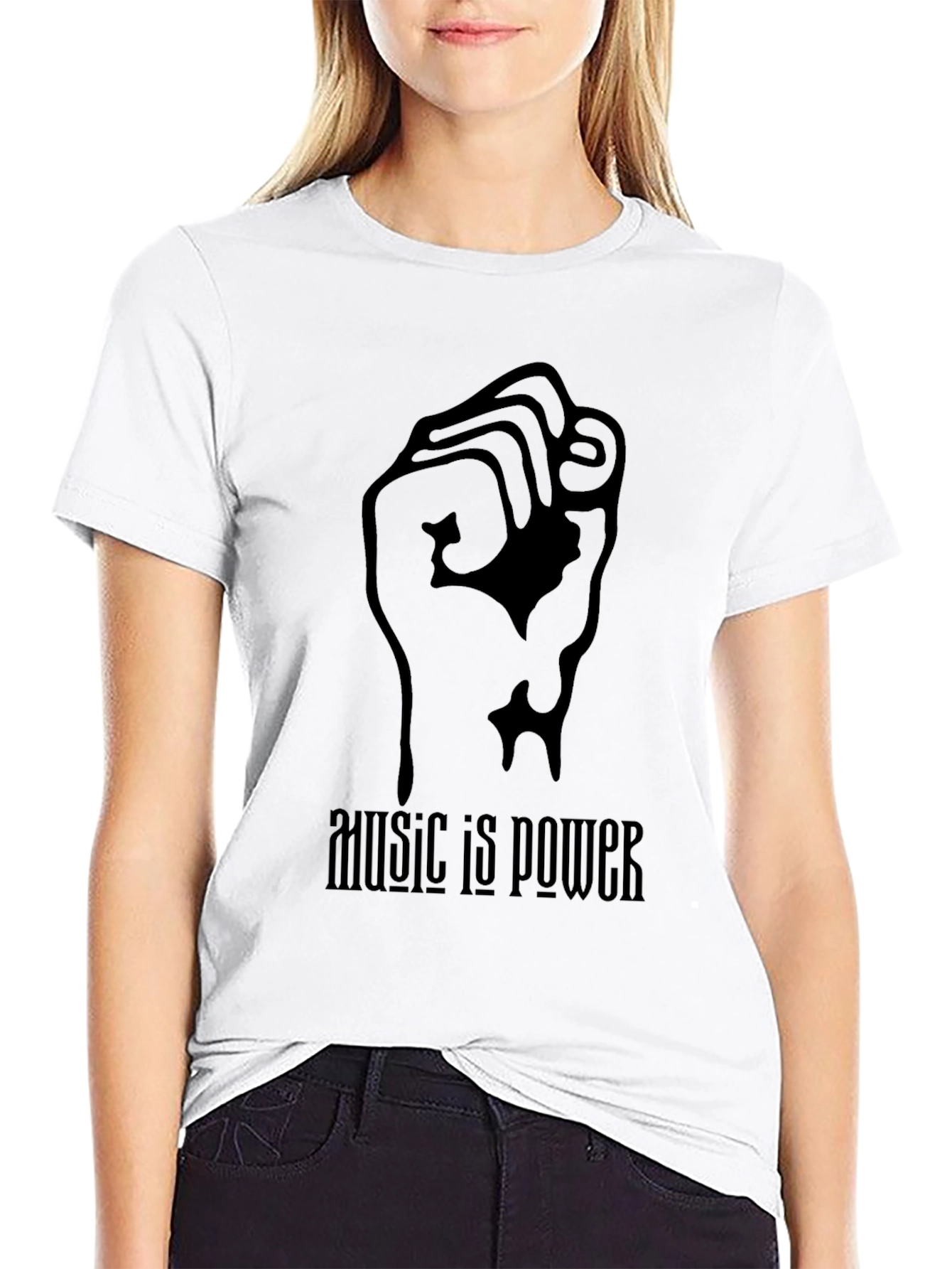 Music is Power Graphic Tee