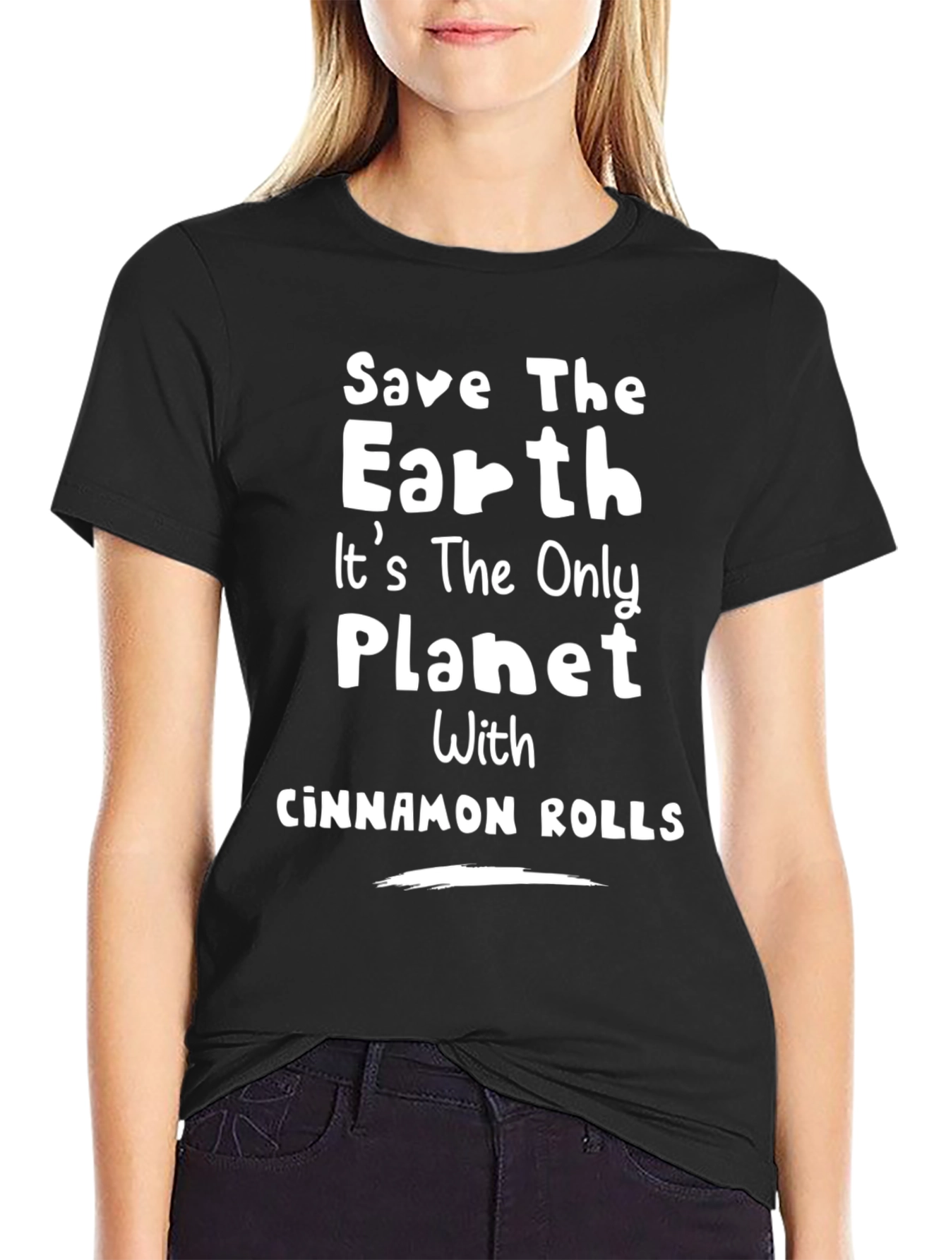 Save The Earth Cinnamon Rolls Funny Graphic T-Shirt