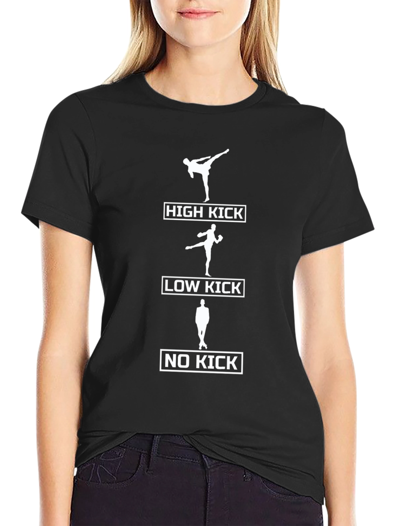 High Low No Kick Funny Martial Arts T-Shirt
