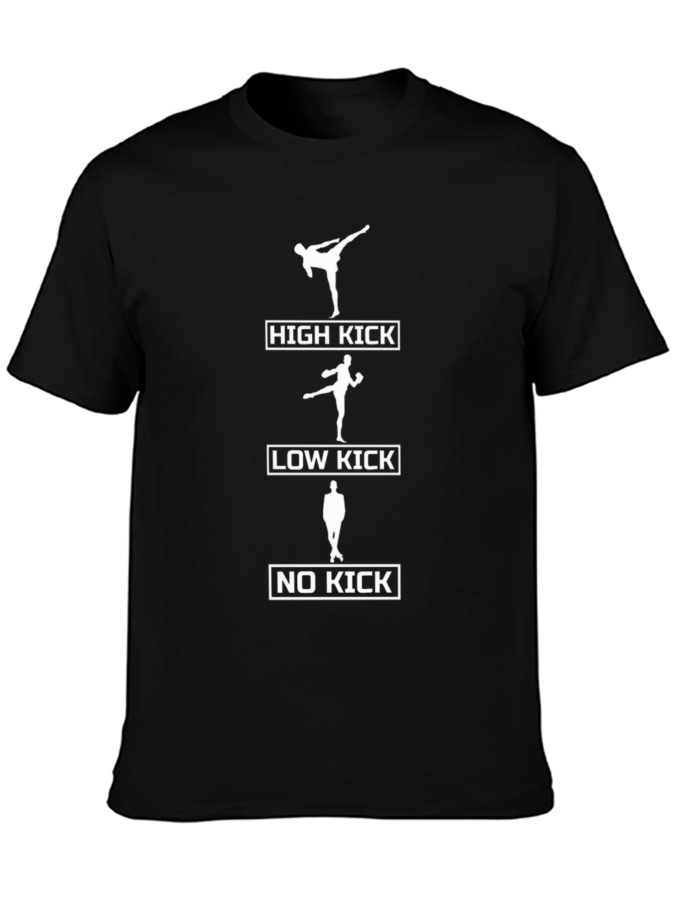 High Low No Kick Funny Martial Arts T-Shirt