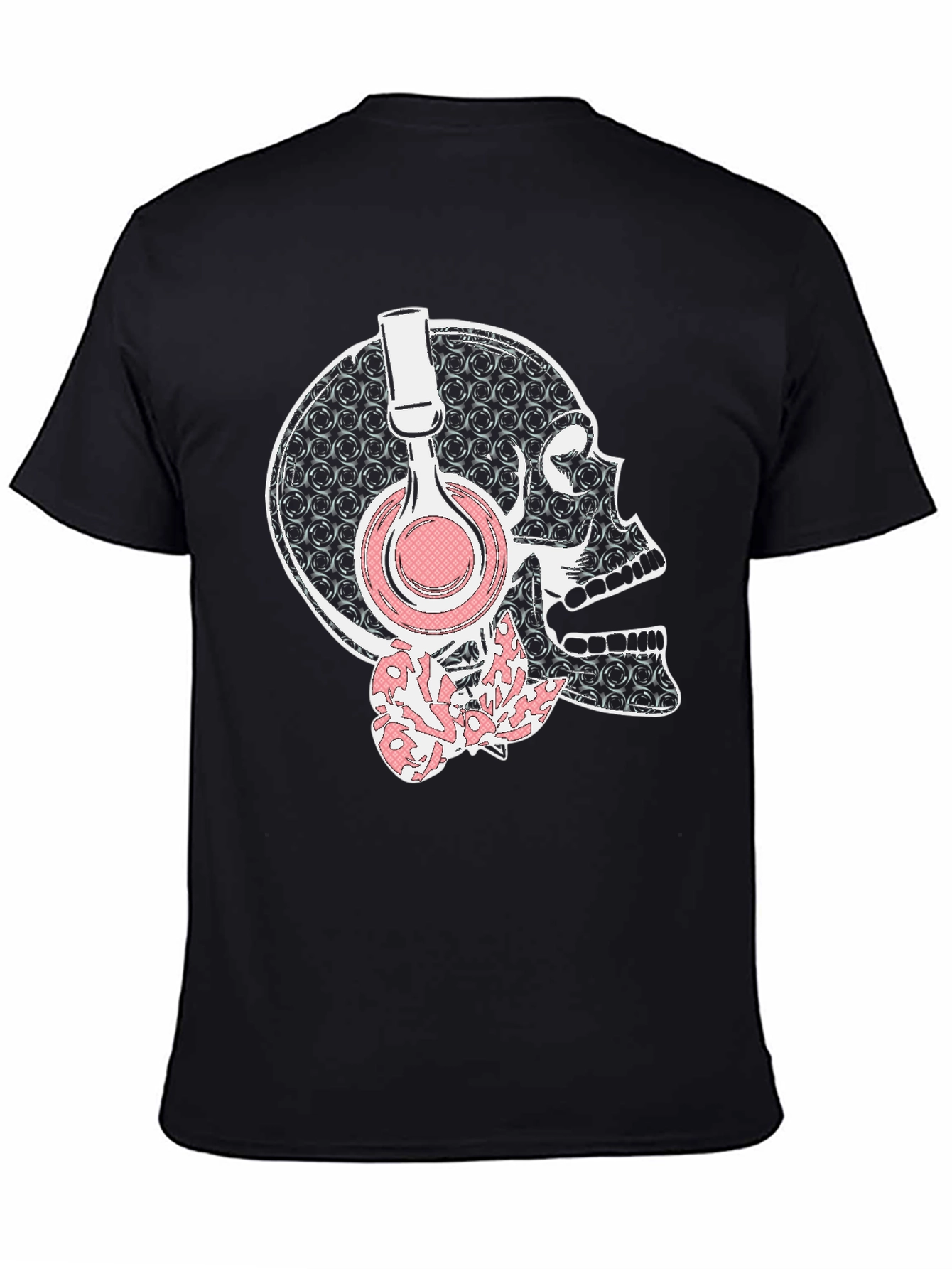 Skull With Headphones Graphic Tee