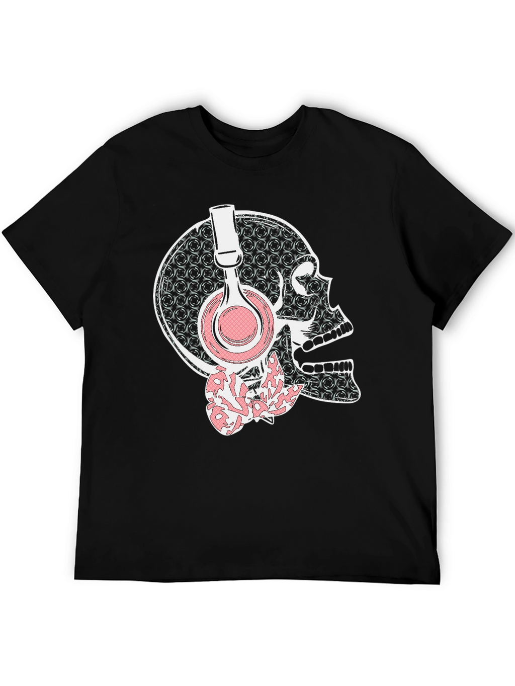 Skull With Headphones Graphic Tee