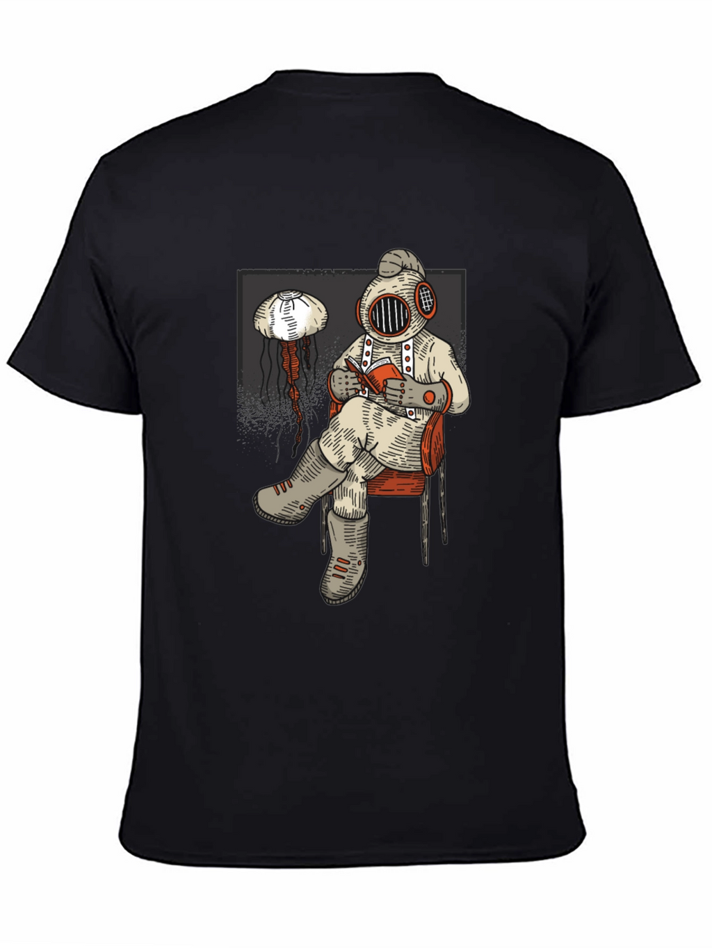 Diver Reading Book Graphic Tee