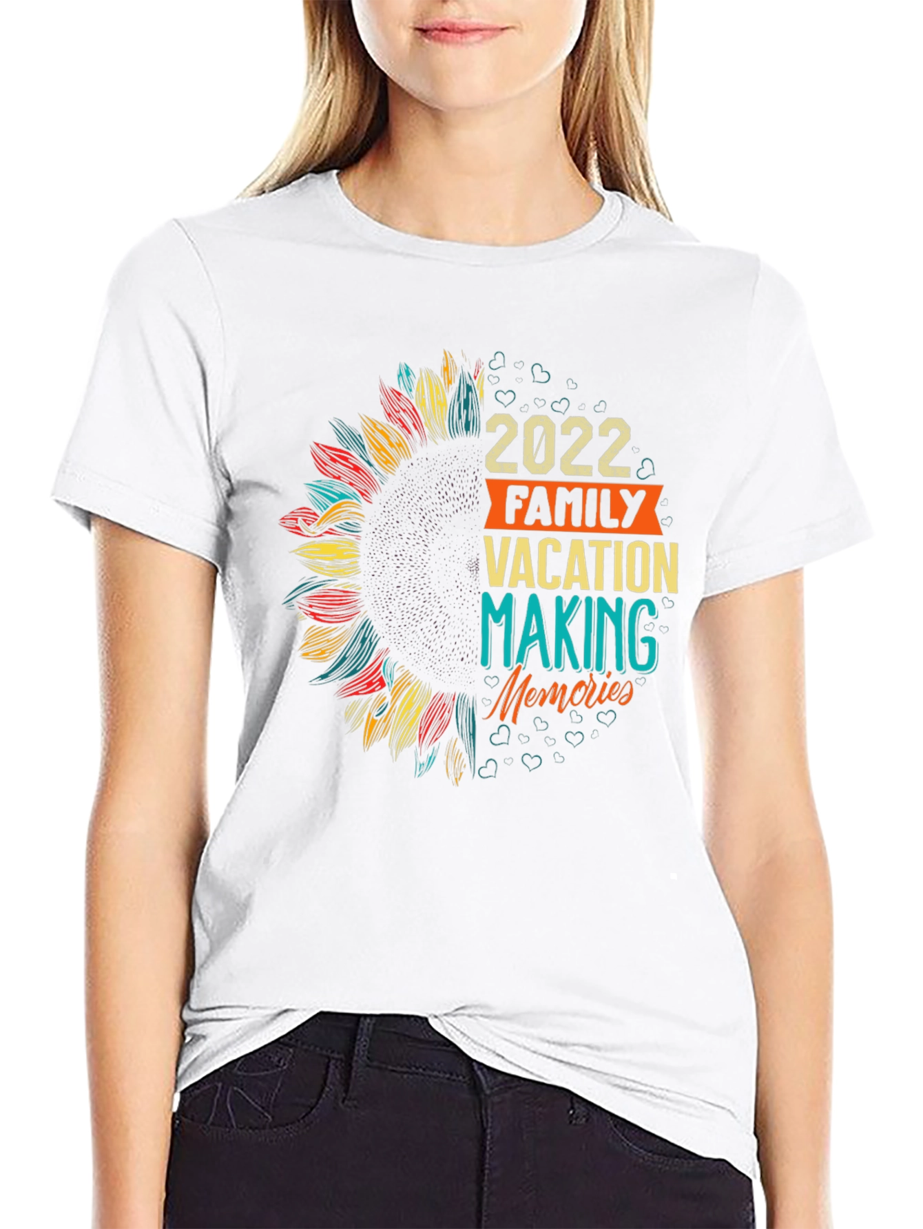 2022 Family Vacation Sunflower Tee