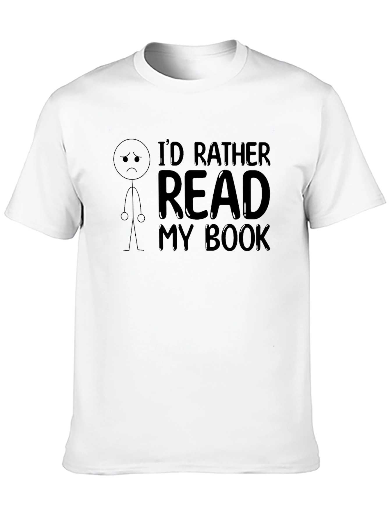 Id Rather Read My Book Graphic T-Shirt