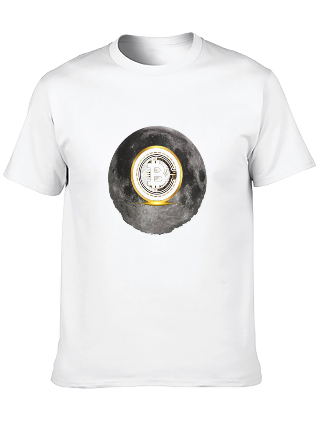 Bitcoin Moon Graphic Tee - Crypto Fashion
