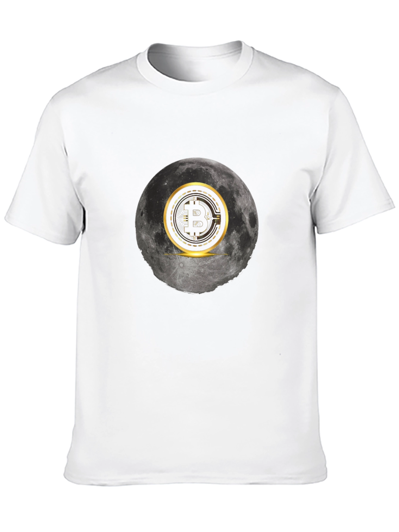 Bitcoin Moon Graphic Tee - Crypto Fashion
