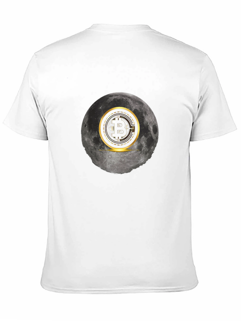 Bitcoin Moon Graphic Tee - Crypto Fashion