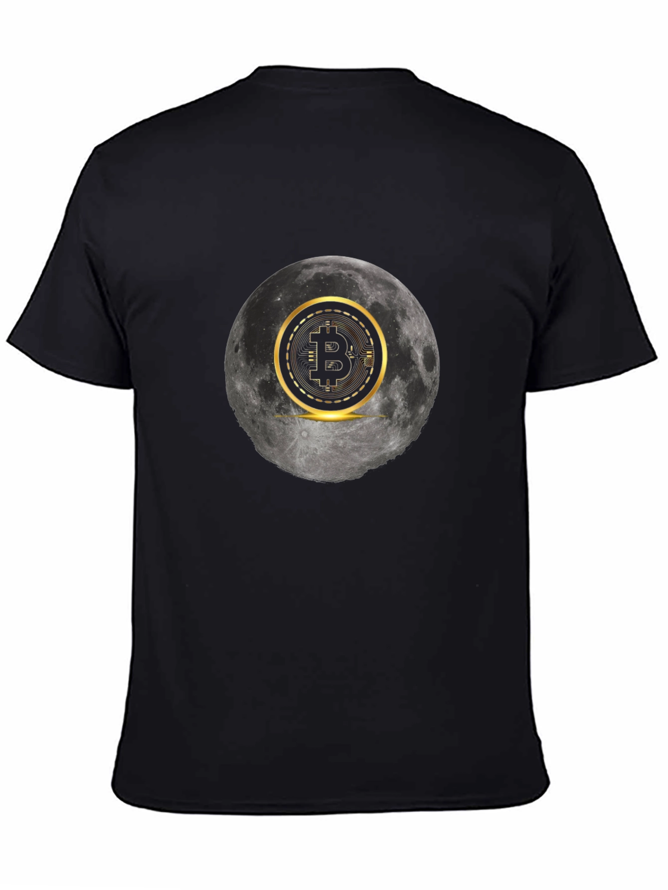 Bitcoin Moon Graphic Tee - Crypto Fashion