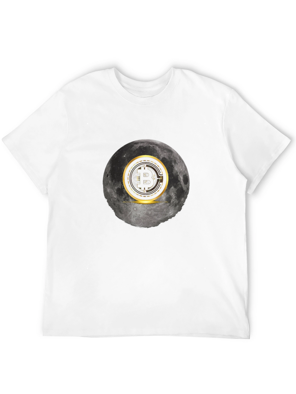 Bitcoin Moon Graphic Tee - Crypto Fashion