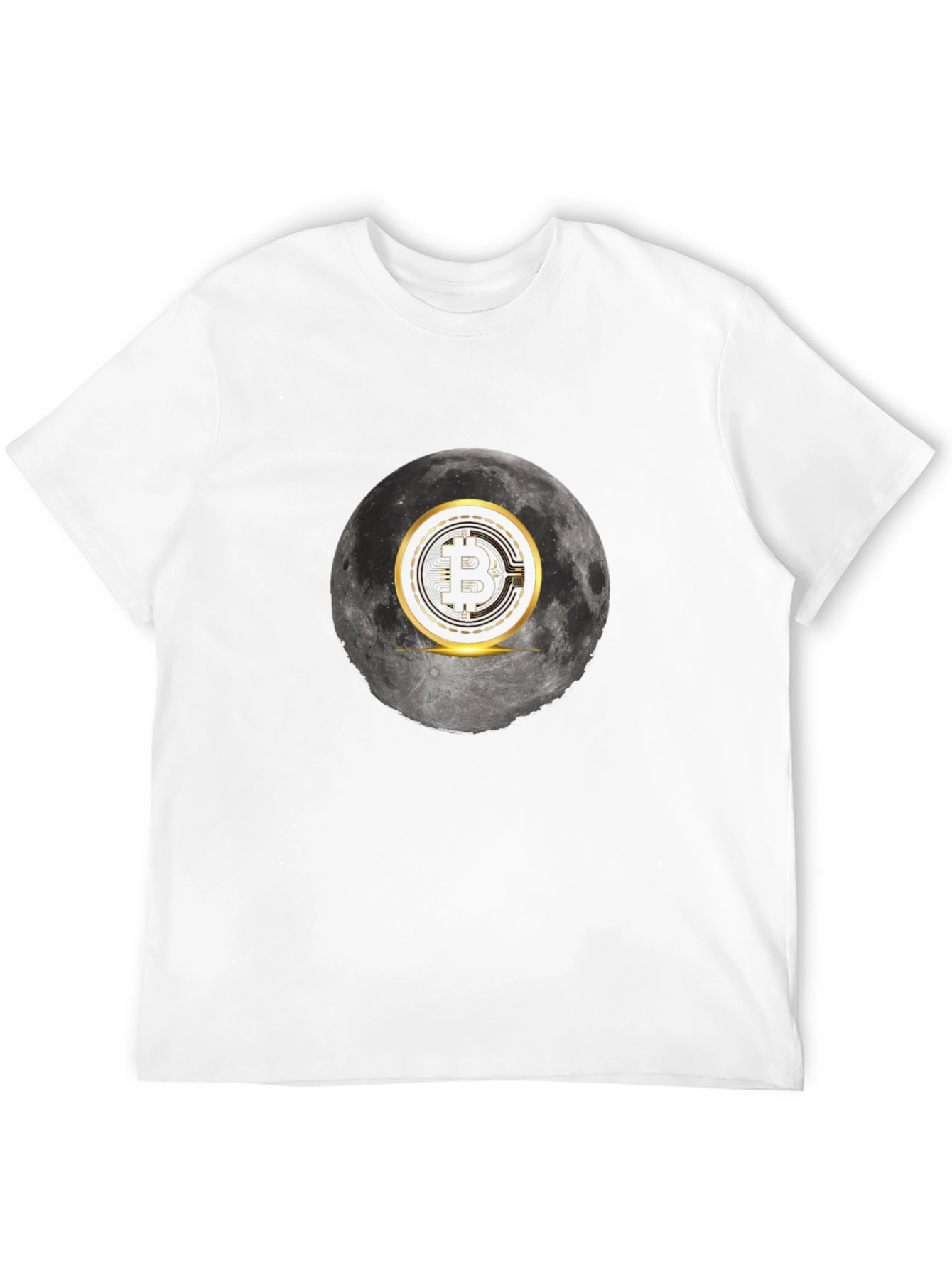 Bitcoin Moon Graphic Tee - Crypto Fashion