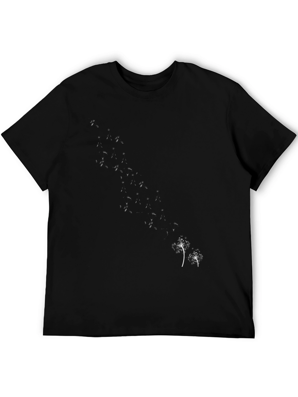 Dandelion Seed Graphic Black Tee