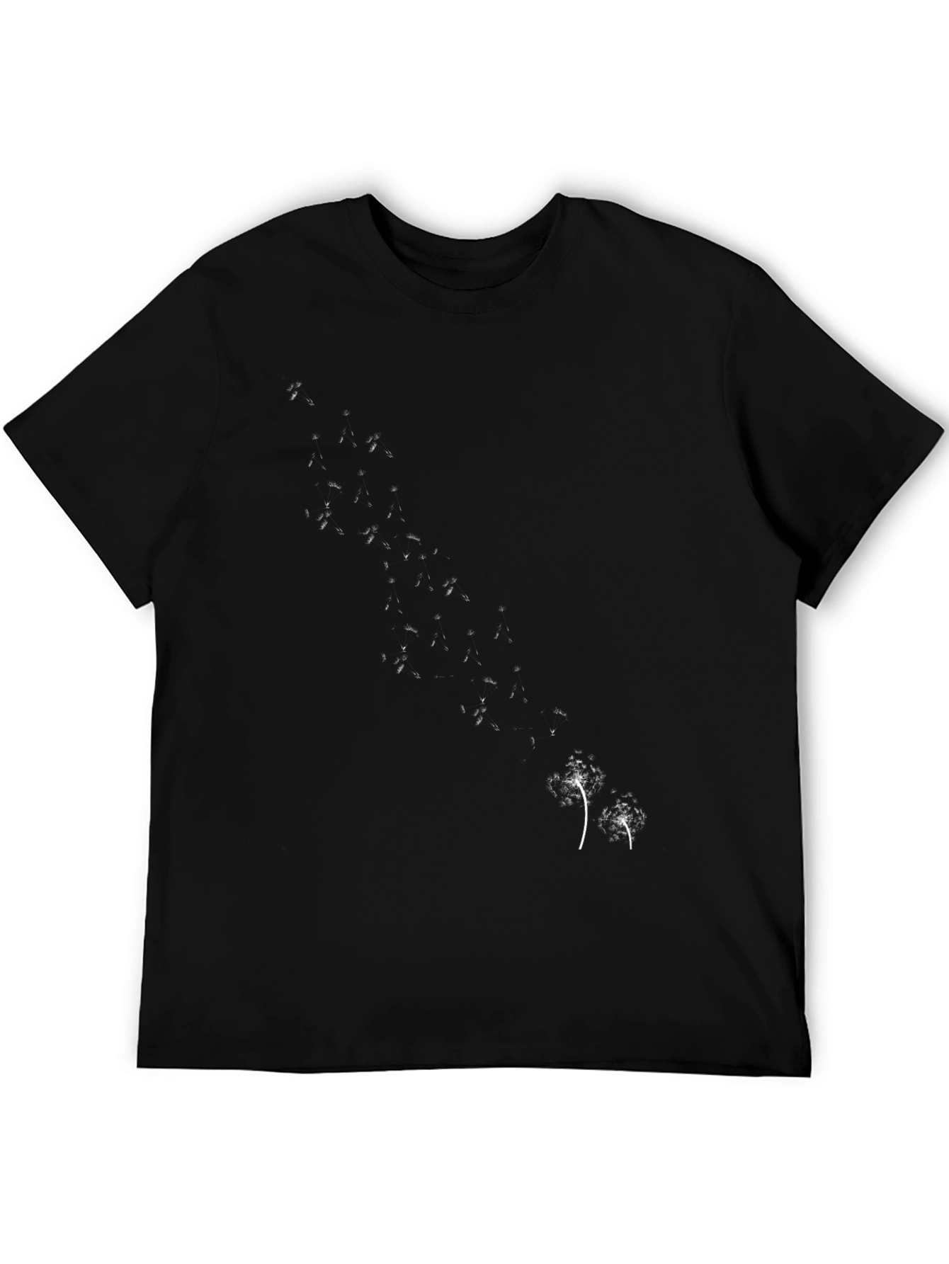 Dandelion Seed Graphic Black Tee