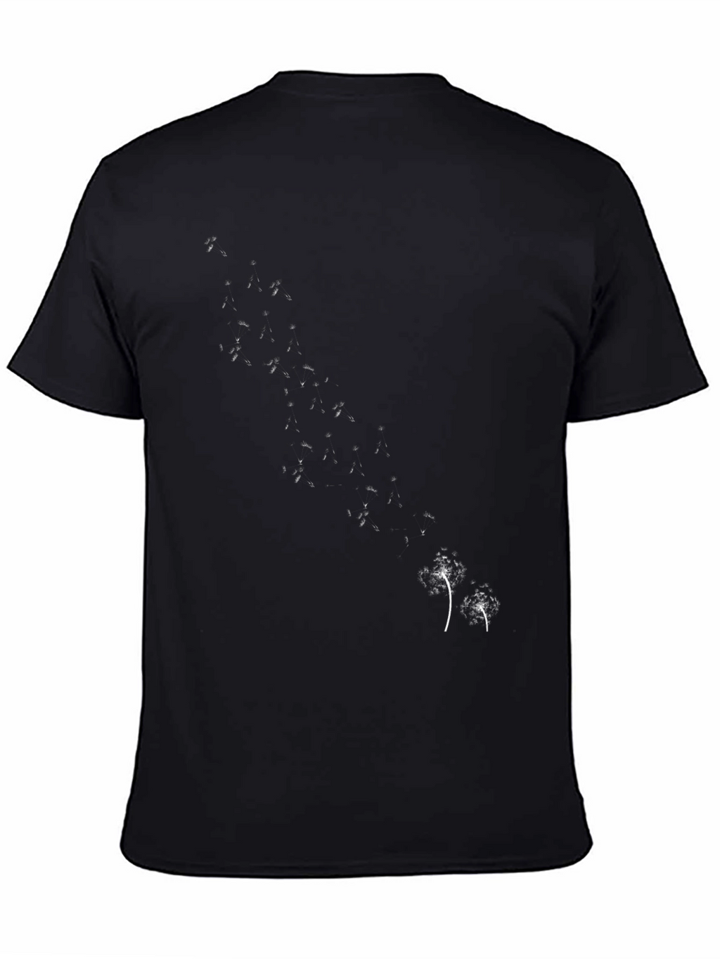 Dandelion Seed Graphic Black Tee
