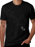 Dandelion Seed Graphic Black Tee