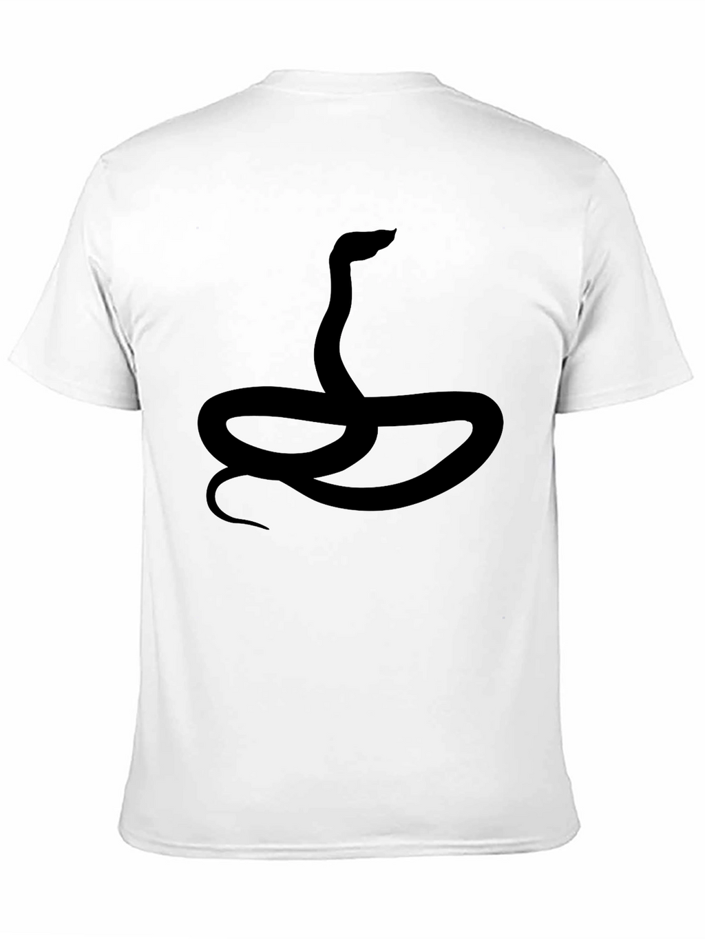 Snake Graphic Black T-Shirt for Men
