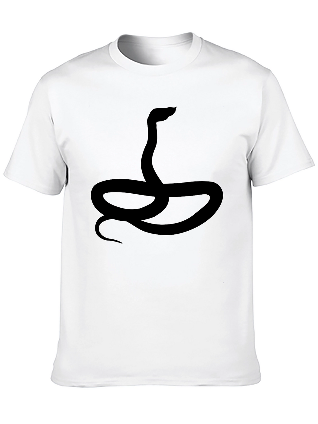 Snake Graphic Black T-Shirt for Men