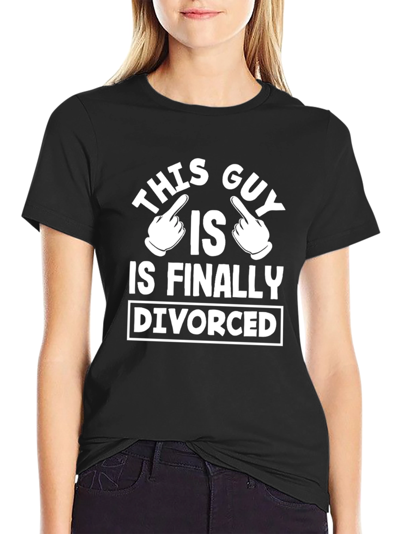 Finally Divorced Funny Graphic Tee Shirt