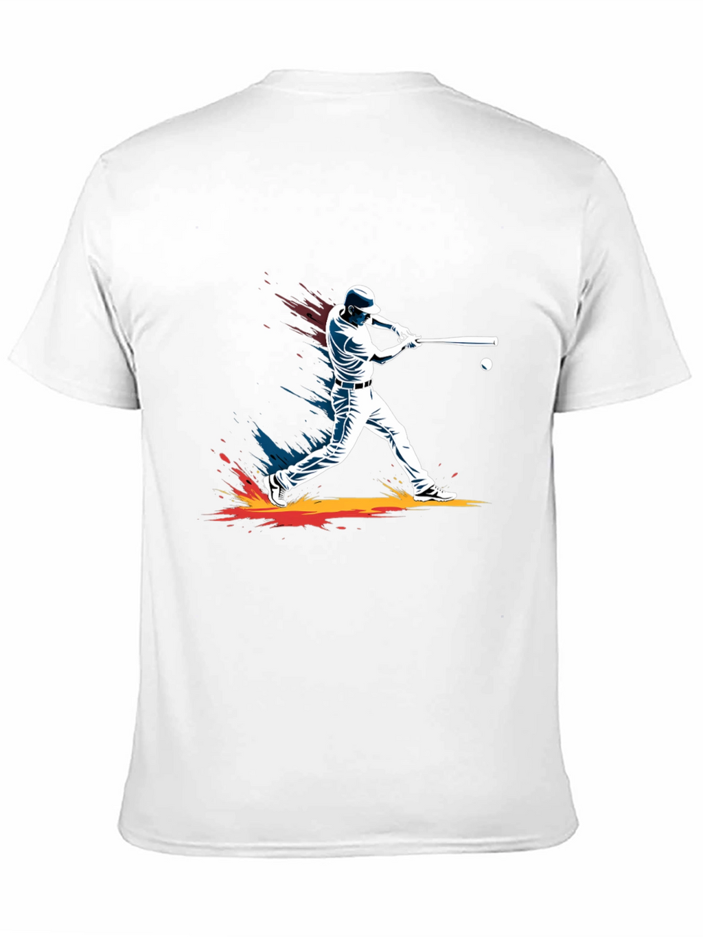 Baseball Player Graphic Tee - Stylish Black T-Shirt