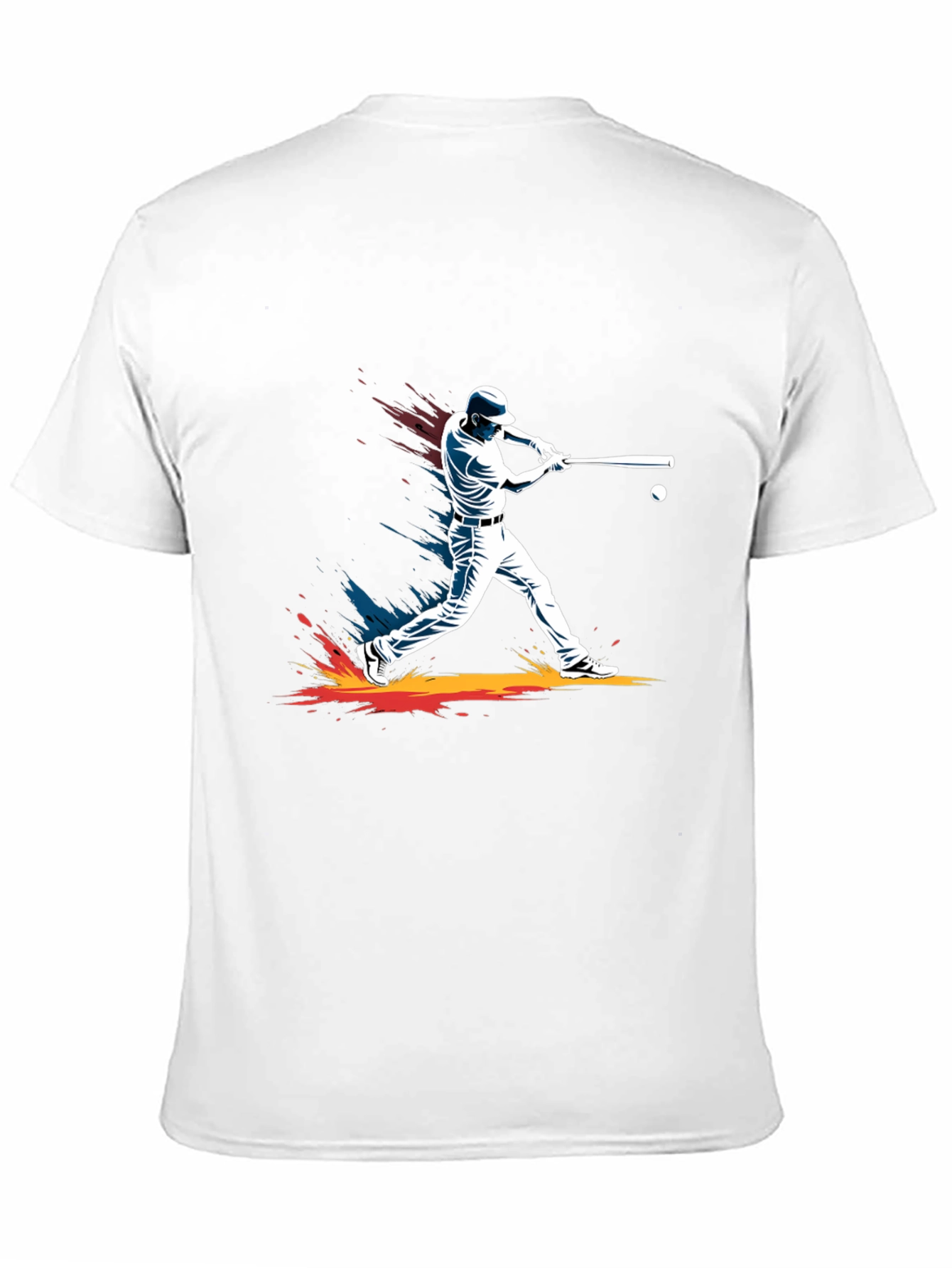 Baseball Player Graphic Tee - Stylish Black T-Shirt