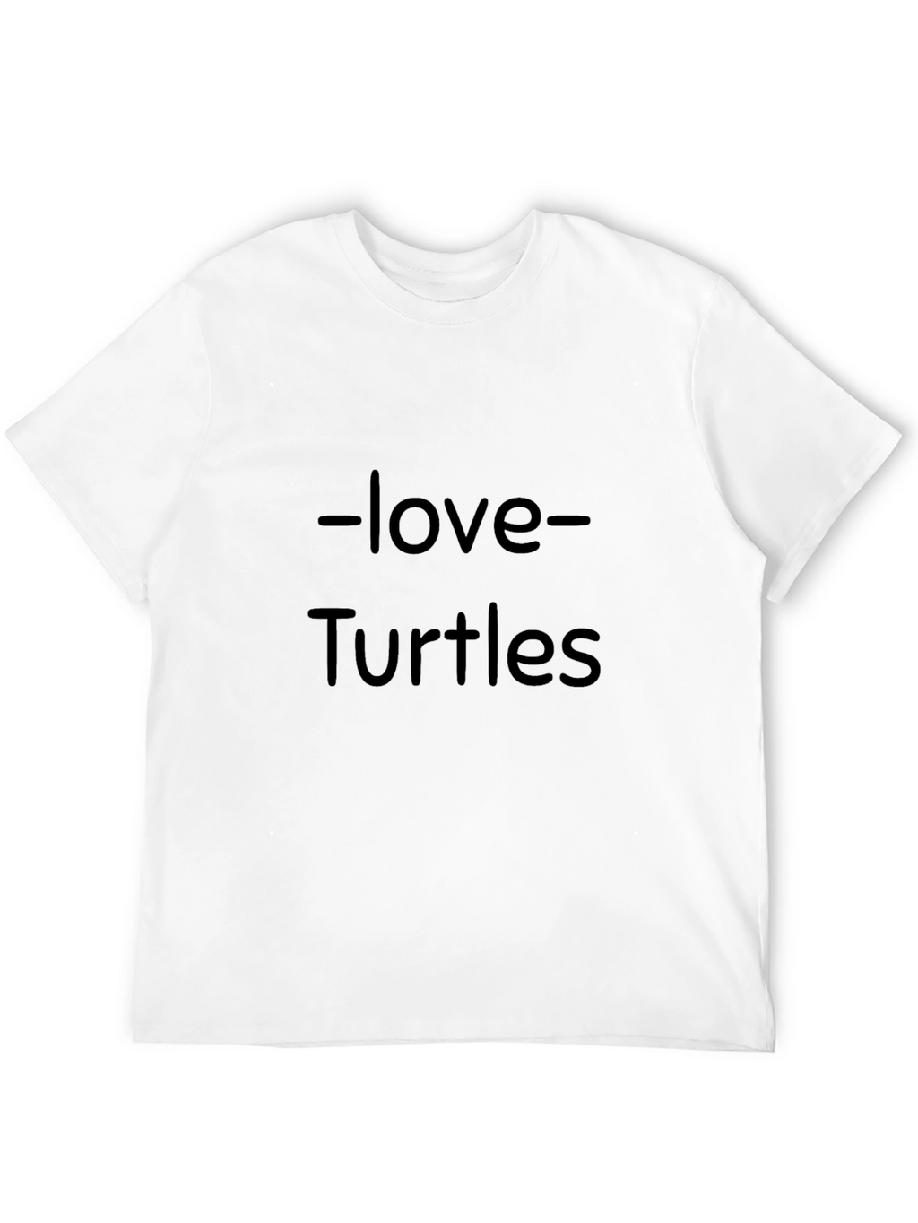 Love Turtles Graphic T-Shirt - Black Cotton Tee